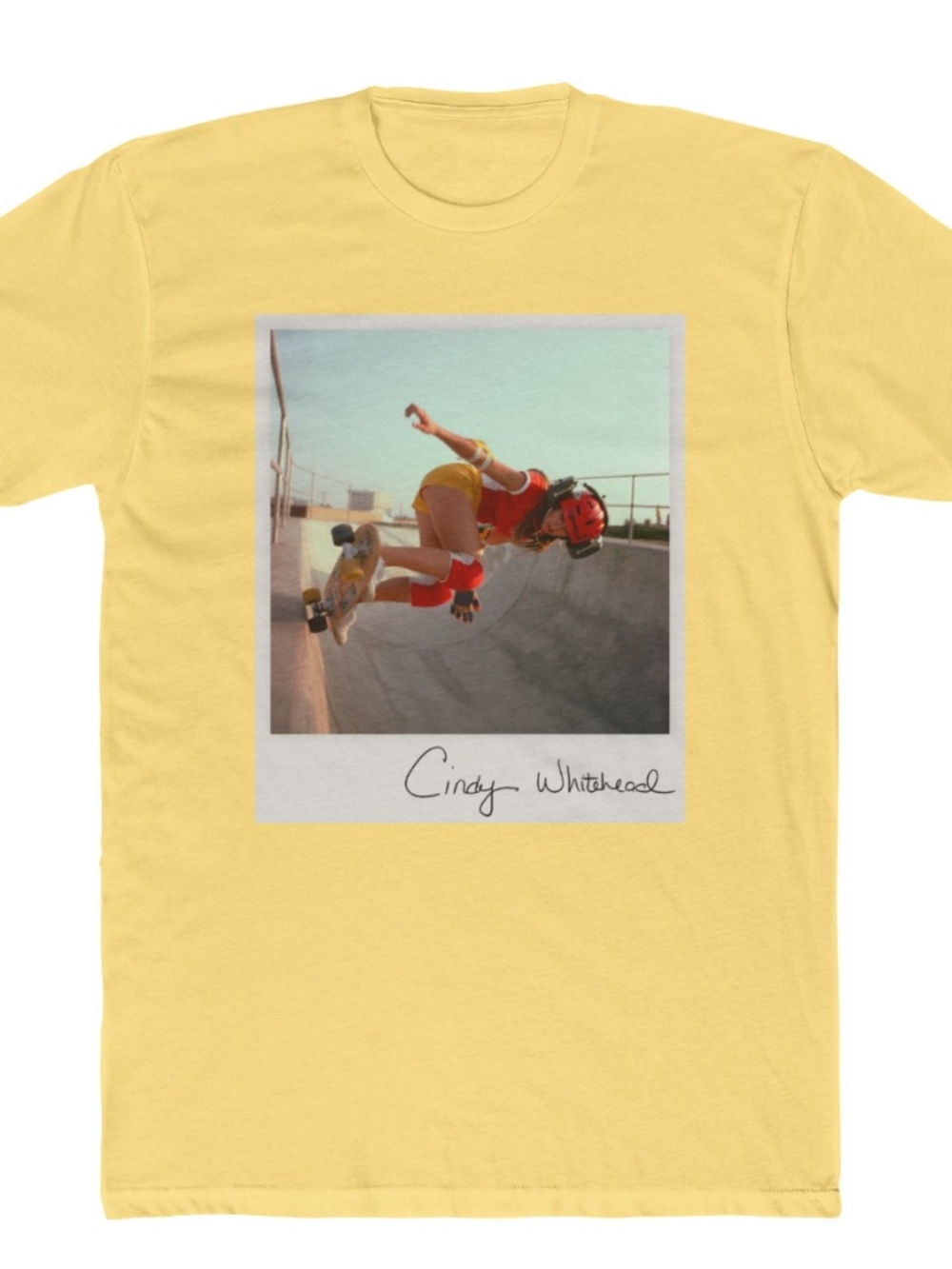 CINDY WHITEHEAD Skateboard T-shirt       (Thrasher mag tee - Powell tee)